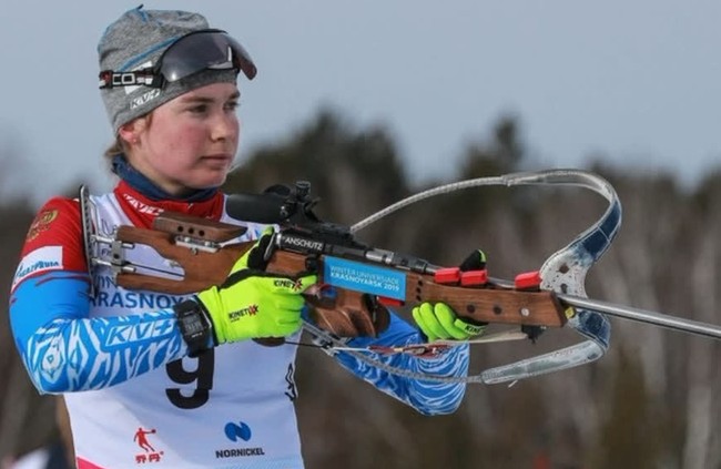 Тамара Дербушева — победительница масс-старта на шестом этапе Кубка России по биатлону в Уфе