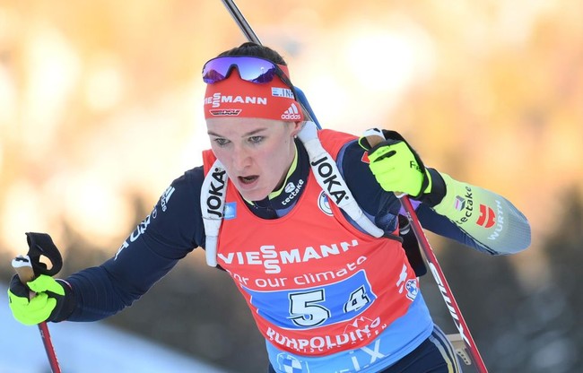 Немка Херманн-Вик выиграла гонку преследования на шестом этапе Кубка мира по биатлону в Антхольце