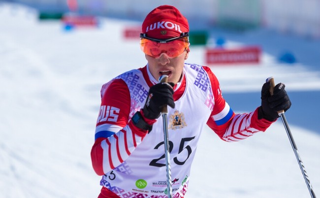 Илья Порошкин — победитель гонки преследования на 15 км в рамках лыжных соревнований «Олимпийцы России»