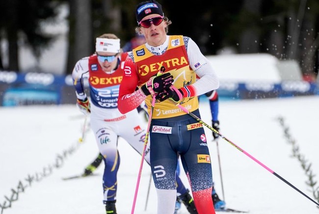 Норвежец Йоханнес Клебо выиграл спринт на заключительном этапе Кубка мира по лыжным гонкам в Лахти