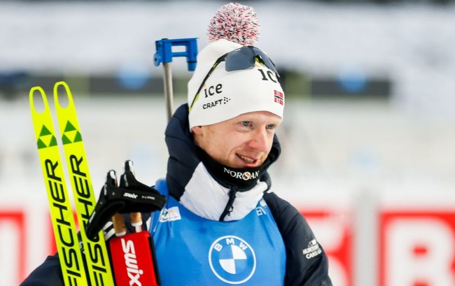 Норвежец Йоханнес Бё — победитель гонки преследования на первом этапе Кубка мира по биатлону в Контиолахти