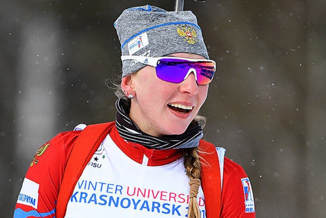 Екатерина Носкова — победительница спринта в рамках пятого этапа Кубка России по биатлону в Рыбинске