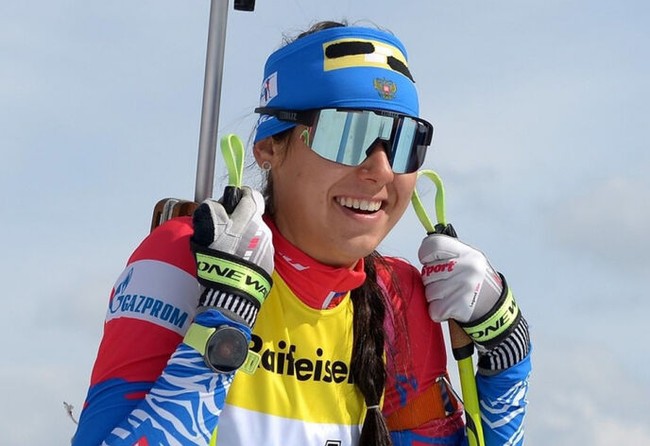 Анастасия Гореева выиграла большой масс-старт на третьем этапе Кубка России по биатлону в Тюмени