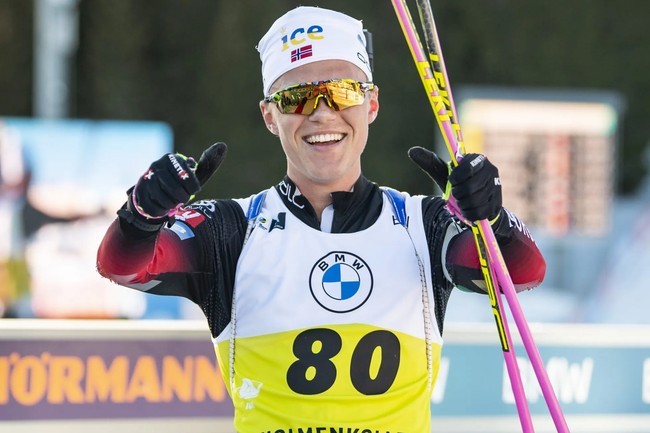 Норвежец Матс Оверби выиграл гонку преследования на третьем этапе Кубка IBU по биатлону в Риднау