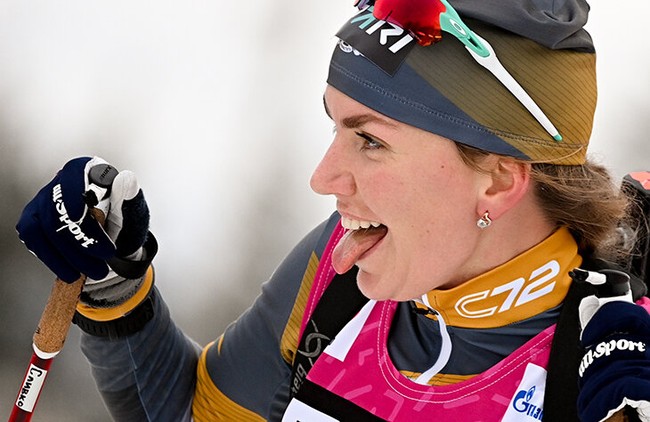Биатлонистка Виктория Сливко выиграла гонку преследования на Спартакиаде-2024 в Златоусте