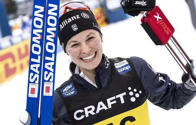 Американская лыжница Джессика Диггинс выиграла общий зачёт Кубка мира 2023/2024 по лыжным гонкам