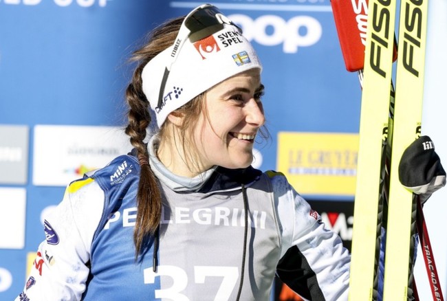Шведка Эбба Андерссон выиграла скиатлон на четвёртом этапе Кубка мира по лыжным гонкам в Норвегии