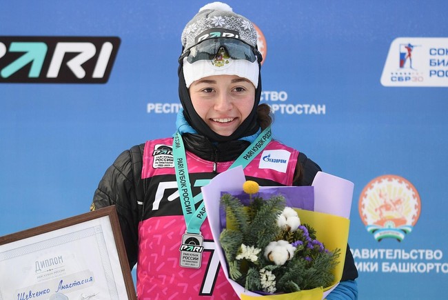 Анастасия Шевченко выиграла спринт в финале Кубка России по биатлону в Уфе