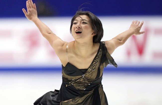 Каори Сакамото захватила лидерство после короткой программы на чемпионате мира 2023 по фигурному катанию