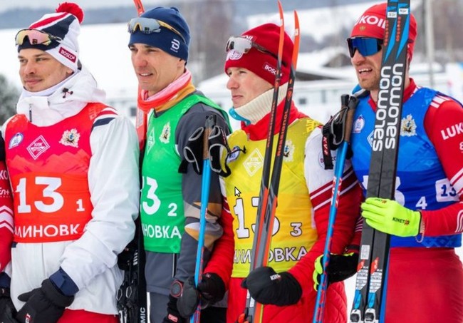 Сборная Тюменской области выиграла мужскую эстафету 4х10 км на чемпионате России 2023 по лыжным гонкам