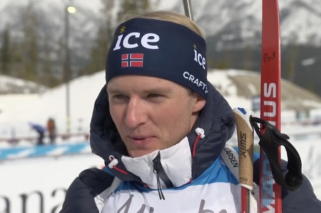 Норвежский биатлонист Йохан-Олав Ботн — победитель спринта на VI этапе Кубка IBU в Арбере