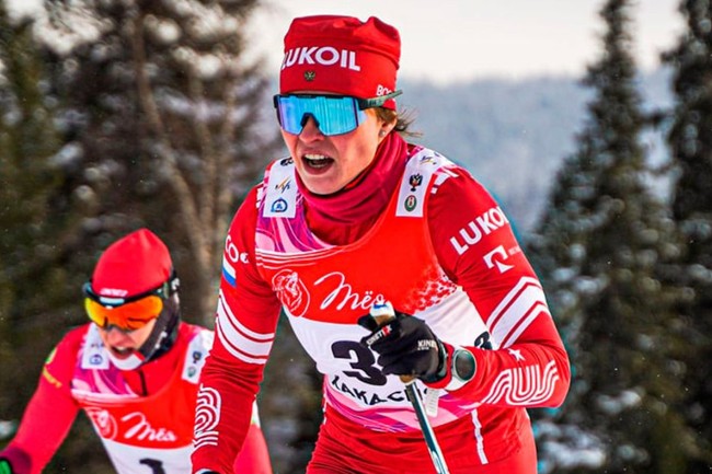Анастасия Фалеева — победительница спринта классическим стилем на втором этапе Кубка России по лыжным гонкам в Тюмени