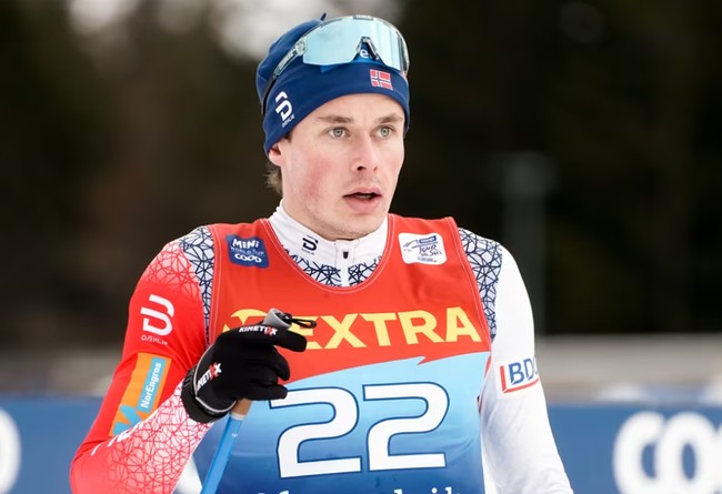 Норвежец Амундсен — победитель гонки преследования на 20 км свободным стилем на «Тур де Ски»