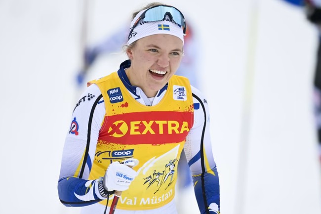 Шведка Линн Сван — победительница классического спринте на этапе Кубка мира по лыжным гонкам в Кенморе