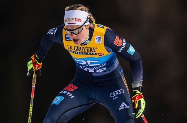 Немецкая лыжница Виктория Карл — победительница гонки на 10 км классическим стилем на этапе Кубка мира в Тронхейме