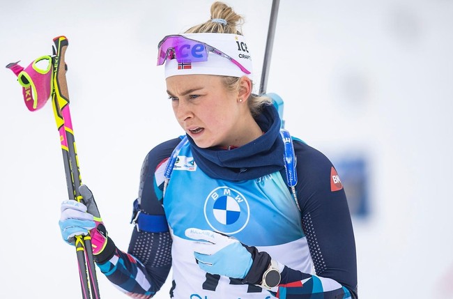 Норвежка Тандревольд — победительница индивидуальной гонки на этапе Кубка мира по биатлону в Осло