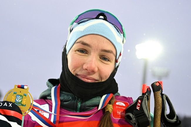 Наталия Шевченко выиграла гонку преследования на заключительном этапе Кубка России по биатлону в Уфе