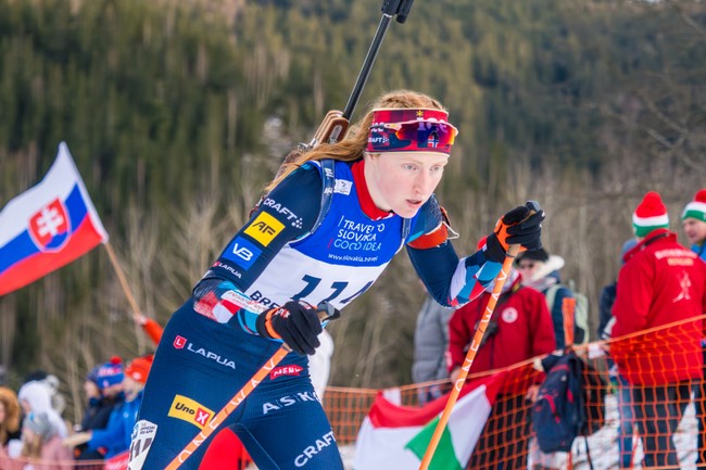 Норвежка Марен Киркеэйде выиграла гонку преследования на чемпионате Европы по биатлону в Словакии, Кузьмина — 39-ая