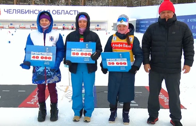 09.02.2024. Златоуст: призёры дуэльной стрельбы среди женщин. ©СБР