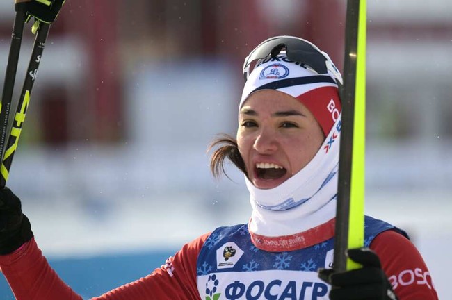 Вероника Степанова — победительница спринта в финале Кубка России по лыжным гонкам в Кировске