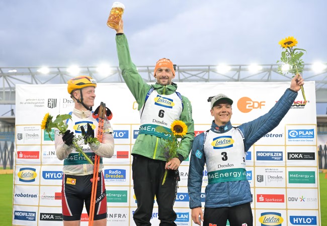 15.09.2024. Летний биатлон. «City Biathlon», Дрезден: призёры мужского масс-старта