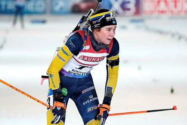 Шведка Сара Андерссон&nbsp;— победительница спринта на Кубке IBU по биатлону в Шушене