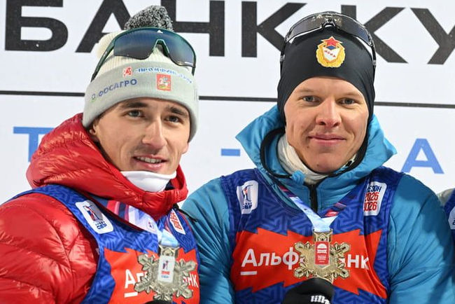 Биатлонисты Карим Халили и Кирилл Бажин&nbsp;— победители мужского командного спринта на Кубке Содружества в Сочи