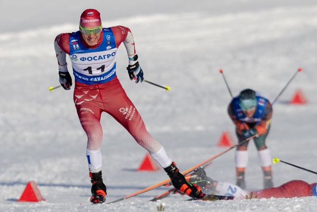 01.03.2026. Чемпионат России 2026 в Южно-Сахалинске: Александр Большунов на финише финального забега спринта