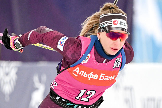 Екатерина Мошкова&nbsp;— первая в квалификации суперпасьюта на чемпионате России 2026 по биатлону в Увате