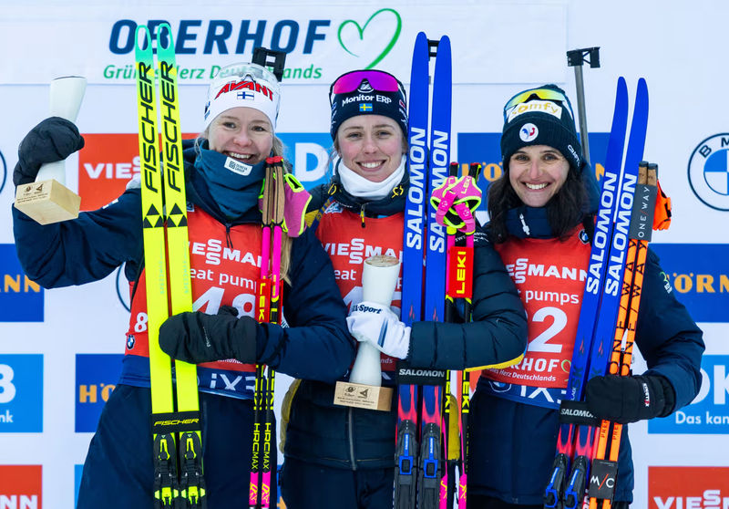 08.01.2026. Кубок мира 2025/2026 по биатлону, этап-4, Оберхоф: призёры женской спринтерской гонки