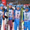 команда России - победители в эстафете 4х7.5 км