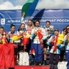 20.09.2026. Чемпионат России по летнему биатлону, Чебоксары: призёры женской эстафеты 20.09.2026. Чемпионат России по летнему биатлону, Чебоксары: призёры женской эстафеты команды Московской область (серебро), ХМАО-1 (золото) и ХМАО-2 (бронза). ©СБР