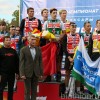 20.09.2026. Чемпионат России по летнему биатлону, Чебоксары: призёры мужской эстафеты 20.09.2026. Чемпионат России по летнему биатлону, Чебоксары: призёры мужской эстафеты команды ХМАО-Югры (серебро), Московской (золото) и Свердловской (бронза) областей. ©СБР