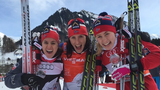 Тур де Ски 2015: призёры женского пролога на 3 км