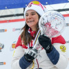 Обладательница «Большого Хрустального глобуса» по итогам сезона 2021/2022 российская лыжница Наталья Непряева