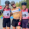20.09.2026. Летний чемпионат России 2026 по лыжным гонкам, Малиновка: призёры женского спринта классическим стилем (лыжероллеры) Дарья Непряева (серебро), Анастасия Фалеева (золото) и Елизавета Бекишева (бронза)