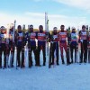 призёры в мужской эстафете команды Норвегии I, II и III