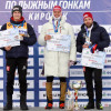31.03.2026. Кубок России 2025/2026 по лыжным гонкам, Финал, Кировск: призёры мужской гонки на 15&nbsp;км классическим стилем Сергей Ардашев (серебро), Александр Большунов (золото), Алексей Червоткин (бронза). ©ФЛГР