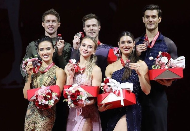 IV этап Гран-при 2019/2020 по фигурному катанию, «Кубок Китая»: призёры в танцах на льду
