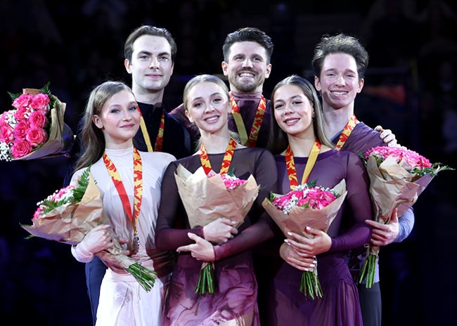 21.12.2025. Фигурное катание. Чемпионат России 2026, Санкт-Петербург: победители и призёры в танцах на льду