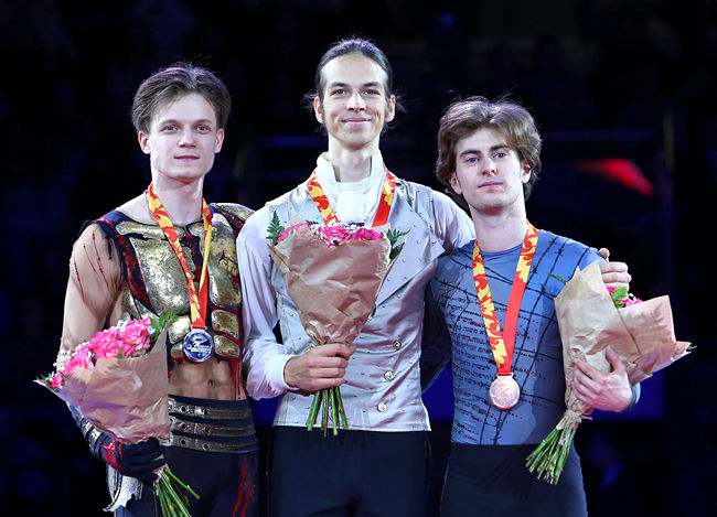 21.12.2025. Фигурное катание. Чемпионат России 2026, Санкт-Петербург: победители и призёры в мужском одиночном катании