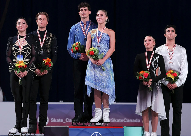02.11.2025. Фигурное катание. Гран-при Канады, Саскатун: призёры в танцах на льду 02.11.2025. Фигурное катание. Гран-при Канады, Саскатун: призёры в танцах на льду