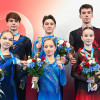 31.10.2025. Фигурное катание. Гран-при России 2025/2026, Красноярск: победители и призёры в соревнованиях спортивных пар среди юниоров