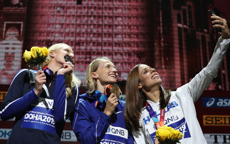 Чемпионат мира 2019 по лёгкой атлетике: призёры в прыжках с шестом у женщин