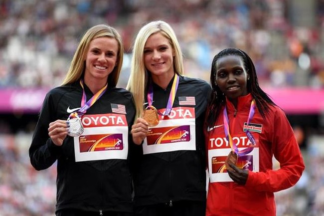 Чемпионат мира 2017 по легкой атлетике, Лондон: призеры в женском беге на 3000 метров