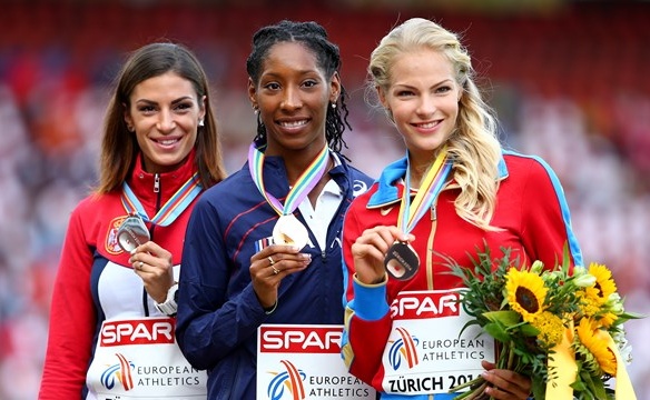 Цюрих 2014: призёры чемпионата Европы в прыжках в длину у женщин