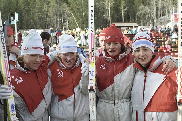 Калгари 1988 - Лыжные гонки - женщины, 4х5 км, эстафета