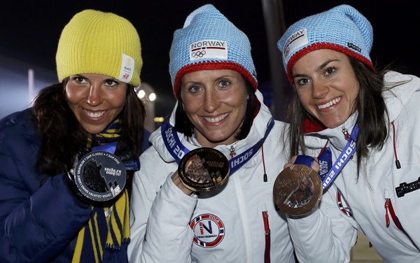 Сочи 2014 - Лыжные гонки - женщины, 7.5 км+7.5 км,  скиатлон