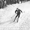 1936 год, Гармиш-Партенкирхен, IV зимние Олимпийские Игры, горнолыжный спорт: Чемпионка Олимпийских Игр в комбинации (скоростной спуск + слалом) Christel Cranz (Германия) на дистанции