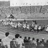 Лондон 1948-XIV Олимпийские Игры-Олимпийский стадион. Легкая атлетика: старт марафонского забега у мужчин.